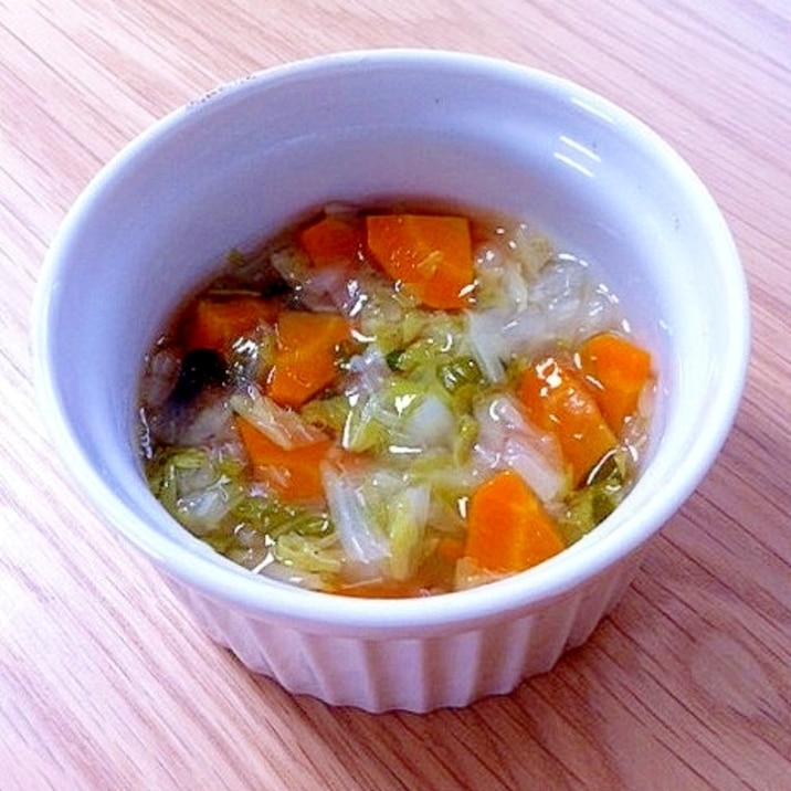 離乳食後期 白菜と人参のトロトロ煮 レシピ 作り方 By も る す け 楽天レシピ 離乳食後期 白菜と人参のトロトロ煮 レシピ 作り方 By も る す け 楽天レシピ